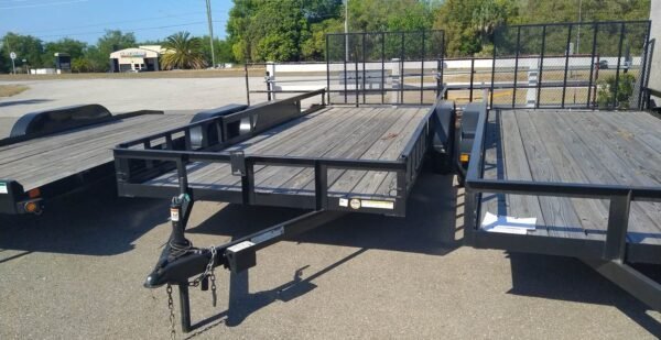 Triple Crown 7X18 Utility Trailer | Black | Rear Gate | ATV7X18 - Image 2