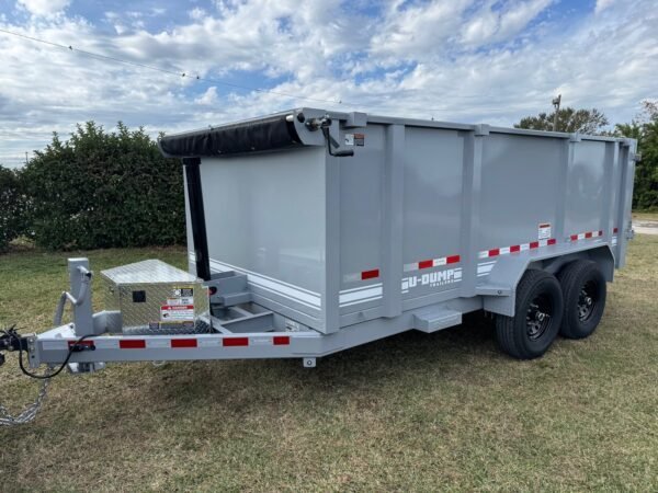 U-DUMP Low Profile Dump Trailer | 83″X14’X48″ | Telescopic | 831414T-48-LP
